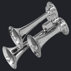 Three Trumpet Chrome Air Horn (HS-1017) supplier