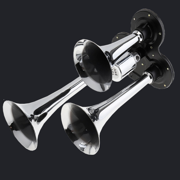 Three Trumpet Chrome Air Horn (HS-1019C) supplier