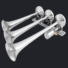 Inline Three Trumpet Whole Chrome Truck Air Horn (HS-1025C) supplier