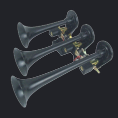 Three Trumpet Chrome Air Horn (HS-1021B) supplier